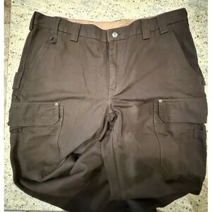 Duluth Trading Men's Trim Fit Fire Hose Cargo Pants DM3 Brown Size 42x32 NWT